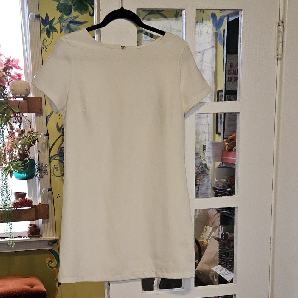 Lulu's Off White Shift Mini Dress